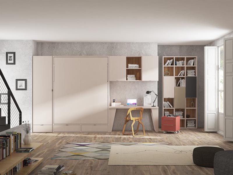 giuong go gap thong minh cho vo chong