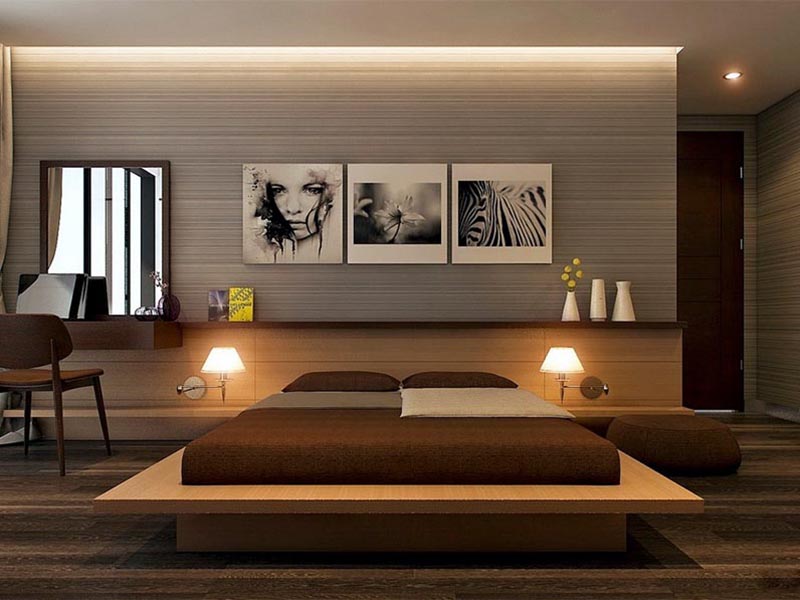 using texture in minimalist bedrooms 1