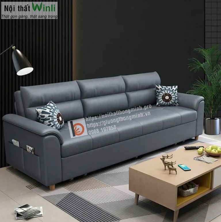 Trang Chủ sofa giường bọc giả da 6