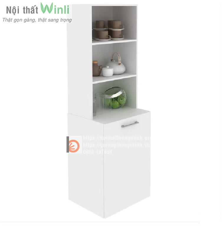 bàn thông minh kèm tủ sách màu trắng-1 bàn thông minh kèm tủ sách màu trắng 1