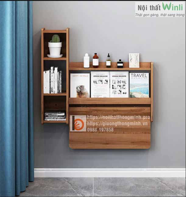 Trang Chủ bàn gấp thông minh kèm kệ sách